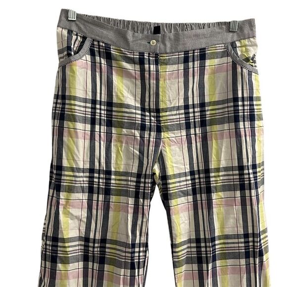 Tommy Hilfiger Womens Plaid Pajama Pants Multicolor Pink Yellow Size L - Picture 2 of 13